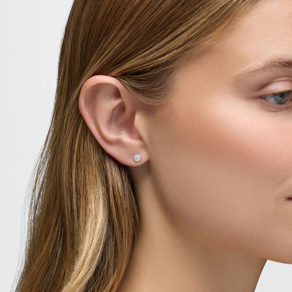 Diamond Snowflake Stud Earrings